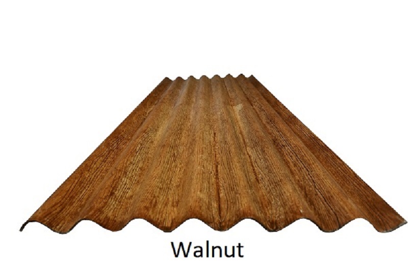 Swastik Gold Walnut Designer roofing sheet