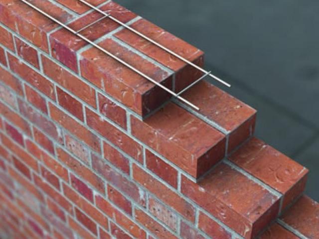 reinforced brick wall